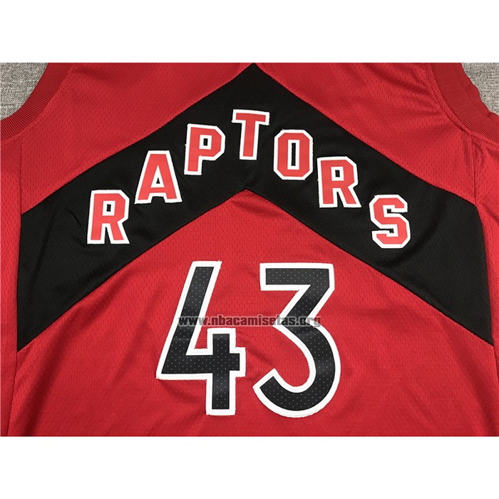 Camiseta Toronto Raptors Pascal Siakam NO 43 Icon 2020-21 Rojo